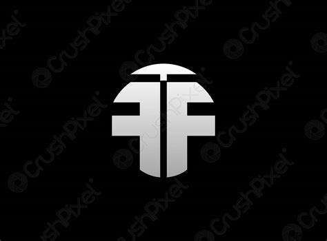 Lettermark logo FF logo initials double letter F Logo design - stock ...