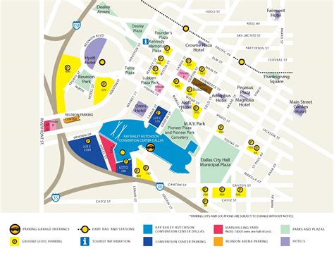 Downtown Dallas Parking Map - Cities And Towns Map