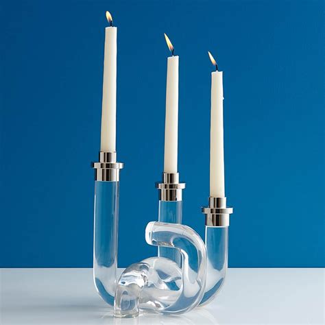 Jonathan Adler - Pompidou Acrylic Candle Holder Clear | Peter's of ...