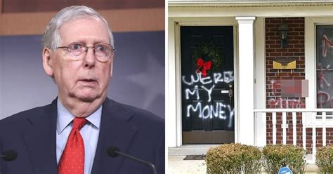 Mitch McConnell’s Home Gets Vandalized Days After Pig’s Head Is Placed ...