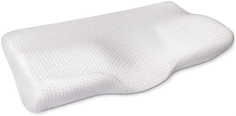 CR COMFORT & RELAX Sleep Memory Foam Contour Pillow for Neck Pain, Gel-Infused Technology ...