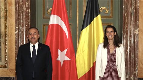 Turkish foreign minister meets Belgian counterpart