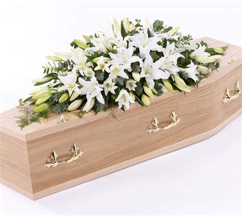 Lily Casket Spray White | Arbour Blooms