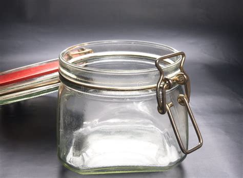 Open empty glass jar stock photo. Image of path, isolated - 29713656