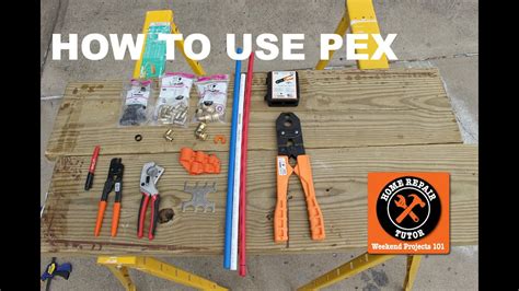 Clear plastic tubing: How to install pex