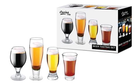 Mini Beer Tasting Glass Set (4-Piece) | Groupon