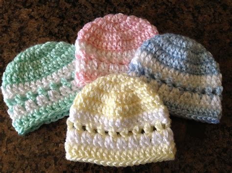 Crochet baby hat patterns, Preemie crochet, Crochet baby patterns