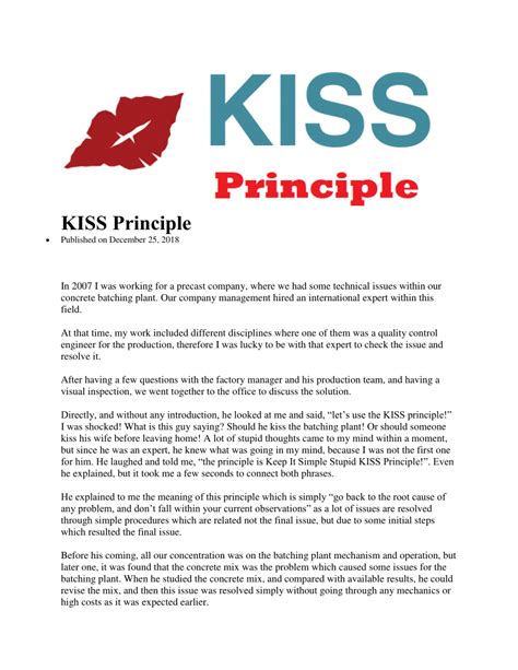 (PDF) KISS Principle