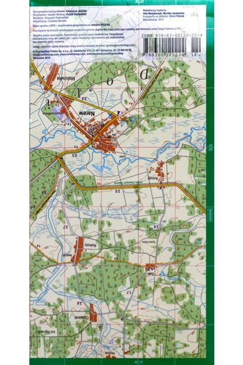 Białowieża Forest Laminated Map | | Wild Poland