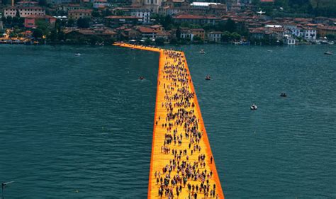 Walk on water along THIS floating pier in Italy | Travel News | Travel | Express.co.uk