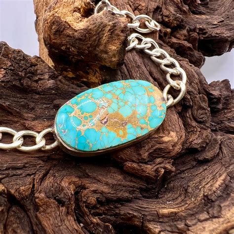 Iranian Turquoise Feroza Stone Bracelet | Original Nishapuri Feroza St