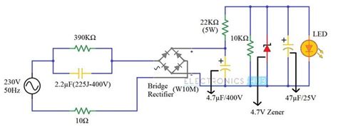 230v LED Driver Circuit | Circuit diagram, Electrical circuit diagram, Led drivers