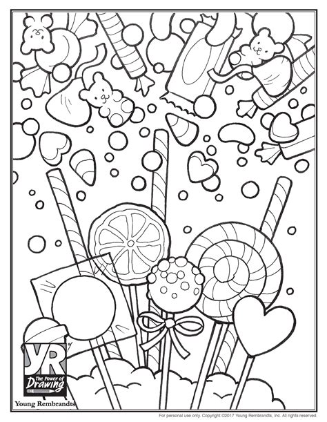 Candy Coloring Pages