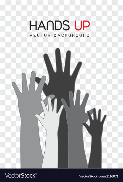 Hands up Royalty Free Vector Image - VectorStock