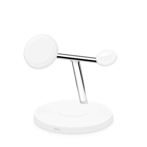 BELKIN 3-in-1 Wireless Charging Stand with MagSafe - White – Power Mac Center