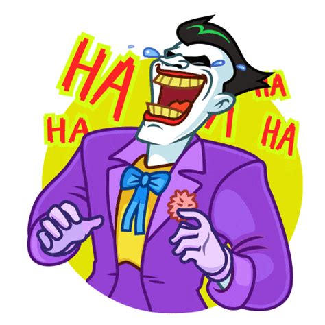 Animated stickers : Joker. Batman Animated Series on Behance