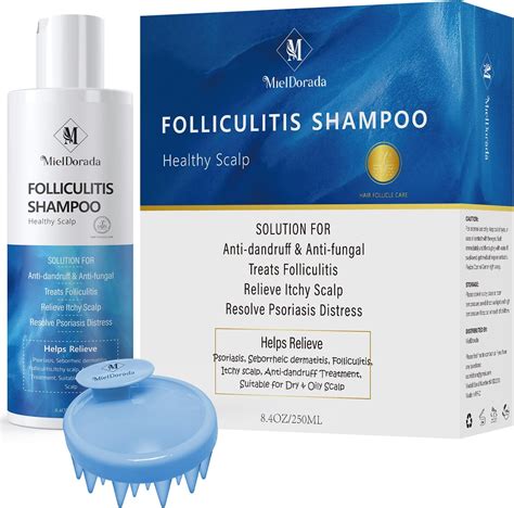 Amazon.com: MielDorada Folliculitis Shampoo, Seborrheic Dermatitis ...