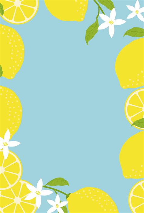 Lemon Fruit Frame Poster Free Stock Photo - Public Domain Pictures