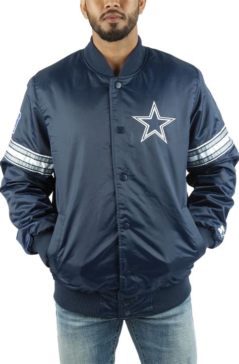 STARTER Dallas Cowboys Pick and Roll Jacket LS2C0167-NVYGRY - Shiekh