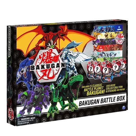 Buy Bakugan Battle Box Pack Gift Set with 5 Battle Planet Bakugan Collectable Figures - 5 ...