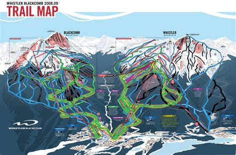 Whistler/Blackcomb Trail Map/Webcams