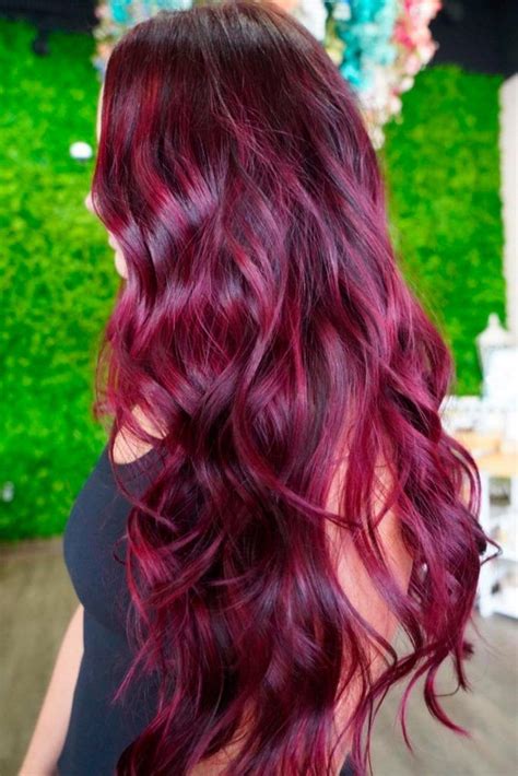 Top more than 145 burgundy hair color highlights super hot - camera.edu.vn