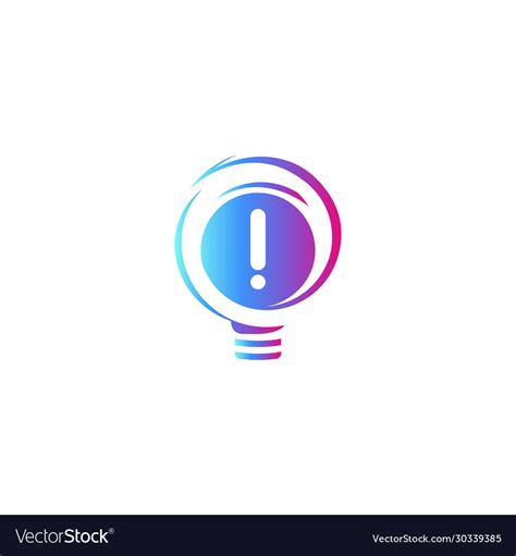 Abstract idea symbol lightbulb eureka sign Vector Image