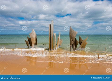 Omaha Beach Memorial Sculpture in Saint-Laurent-sur-Mer Normandy France ...