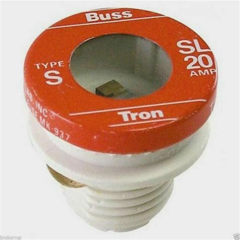 3pk Bussmann Buss TYPE S FUSE 20 Amp 125V Plastic Tube Tamper Proof BP/ SL-20 | eBay