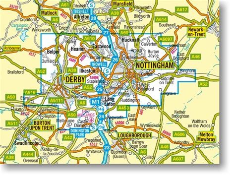 Derby Map - United Kingdom