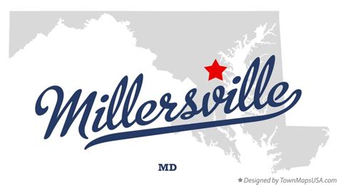 Map of Millersville, MD, Maryland