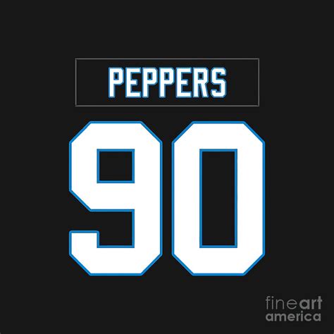 Julius Peppers Panthers Drawing by Hamzah Reksa - Fine Art America