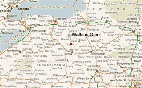 Watkins Glen Village Map