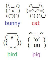 draw with keyboard symbols | UPDATE 7/1/12: I just made some more keyboard animals. If you want ...
