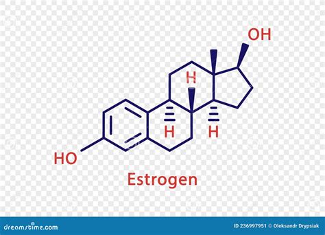 Estrogen Chemical Formula. Estrogen Chemical Molecular Structure ...