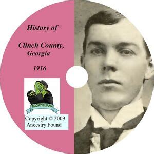 CLINCH County,Georgia GA - History Genealogy - Family Tree Ancestry CD DVD | eBay