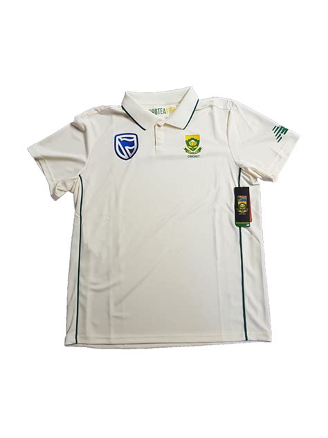 Proteas Test Mens Jersey Cream White 2018 / 2019 - SA Cricket Shop