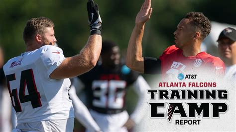 Offensive Line at work at 2023 AT&T Atlanta Falcons Training Camp