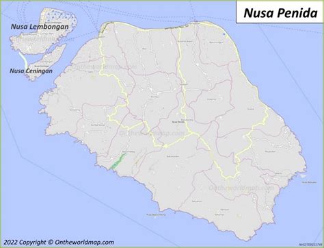 Nusa Penida Map | Indonesia | Detailed Maps of Nusa Penida