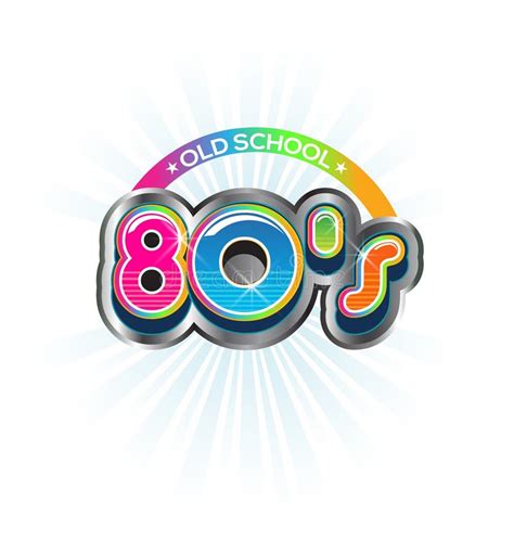 Old School 80s Vintage Logo Stock Vector - Image: 42854265