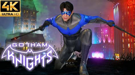 Gotham Knights - Nightwing Knightwatch Suit Free Roam Gameplay (4K) - YouTube