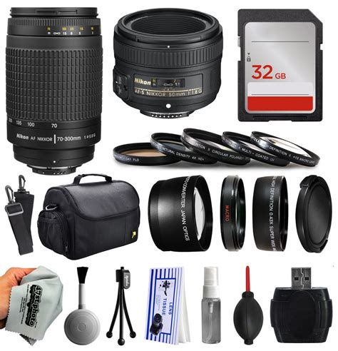 Beginner Accessories Kit for Nikon DF D7200 D7100 D7000 D5500 D5300 ...