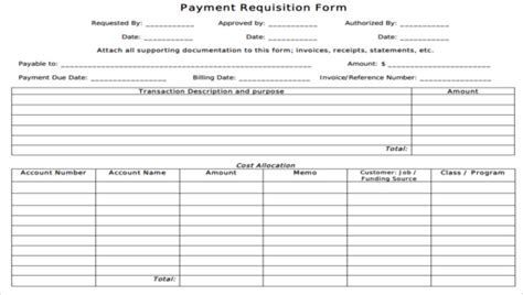 FREE 7+ Payment Requisition Forms in PDF | MS Word | Excel