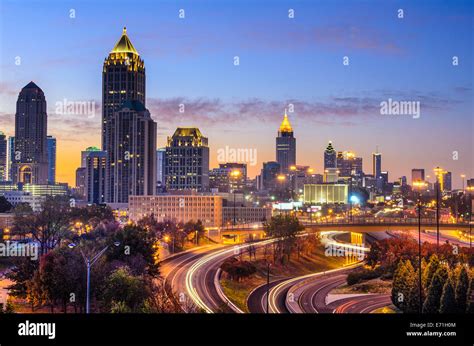 Atlanta, Georgia downtown skyline at sunrise Stock Photo - Alamy