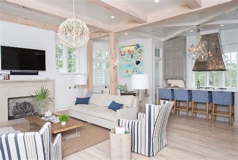 Beach House with Transitional Coastal Interiors - Home Bunch - An ...