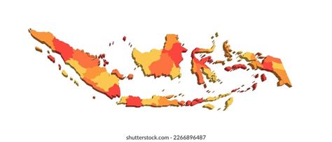 Indonesia Political Map Administrative Divisions Provinces Stock Vector ...