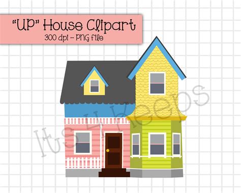 UP House Clipart Instant Download PNG - Etsy