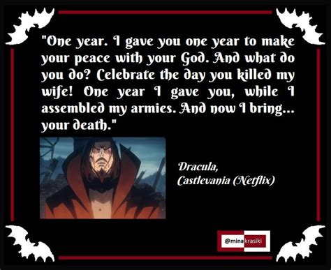 Dracula (Castlevania Netflix) | Vampire quotes, Dracula, Book quotes