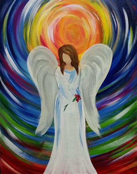 easy to draw angels to paint on canvas | Angel painting, Canvas painting, Simple canvas paintings