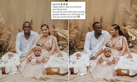 Usain Bolt secretly welcomes TWINS with partner Kasi Bennett in sweet Father's Day reveal